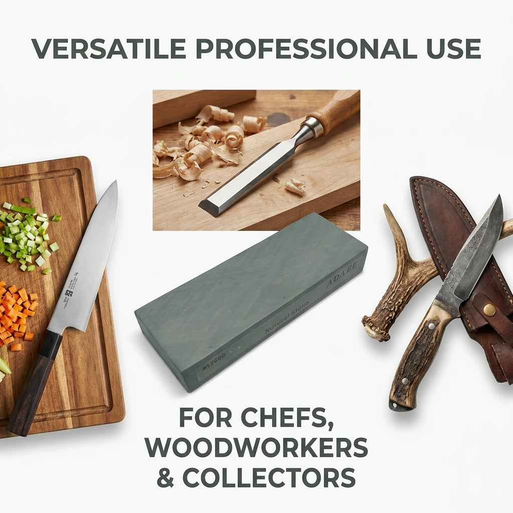 ADAEE 12000 Grit Natural Slate Whetstone Sharpening Stone For Knives