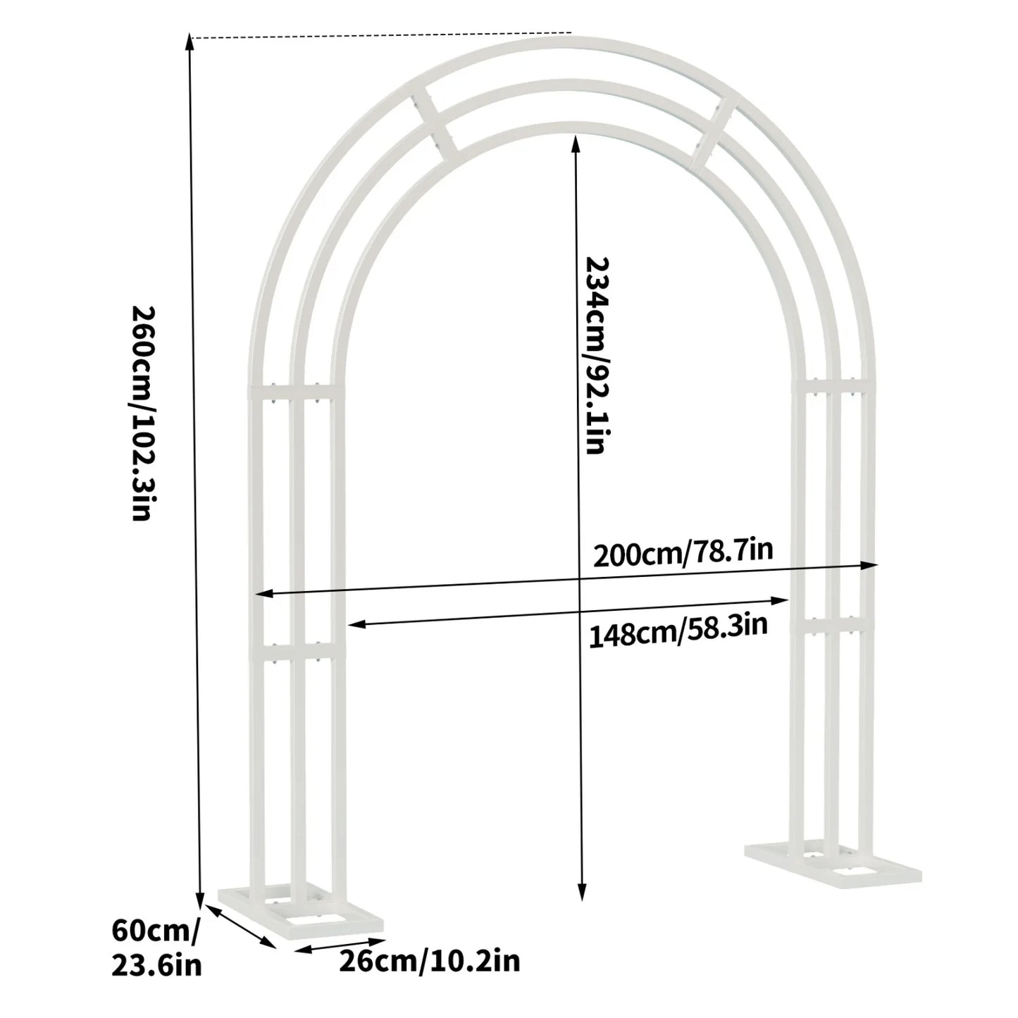Guangdong Metal Wedding Arch Stand Backdrop Pergola Frame