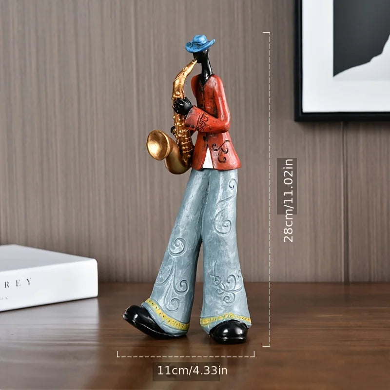 Creative Nordic Vintage Musical Instrument Resin Statue Display
