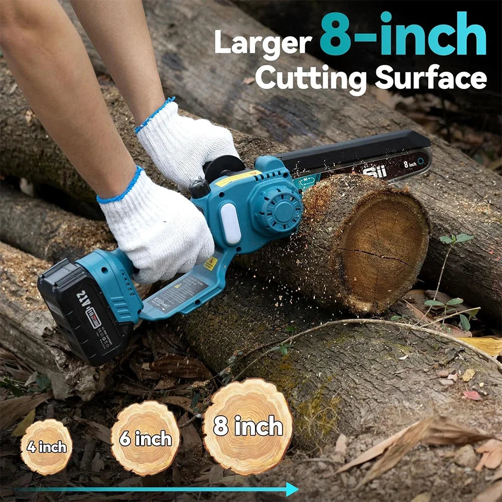 Seesii 2 In 1 Cordless Pole Saw Chainsaw Tree Trimming