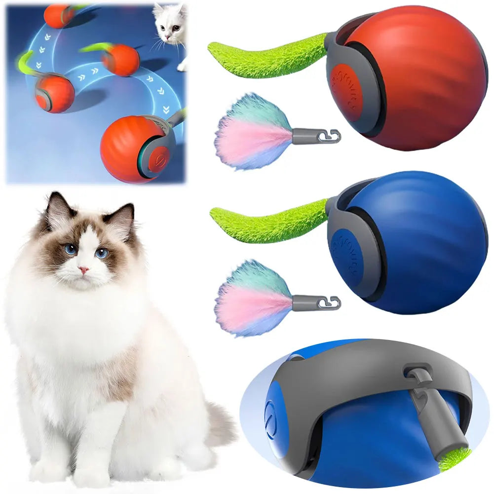 Smart Interactive Automatic Moving Ball Toy For Pets Cat