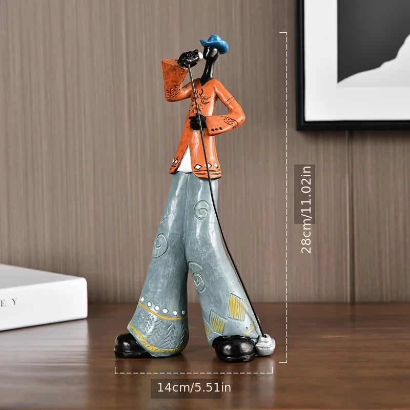 Creative Nordic Vintage Musical Instrument Resin Statue Display