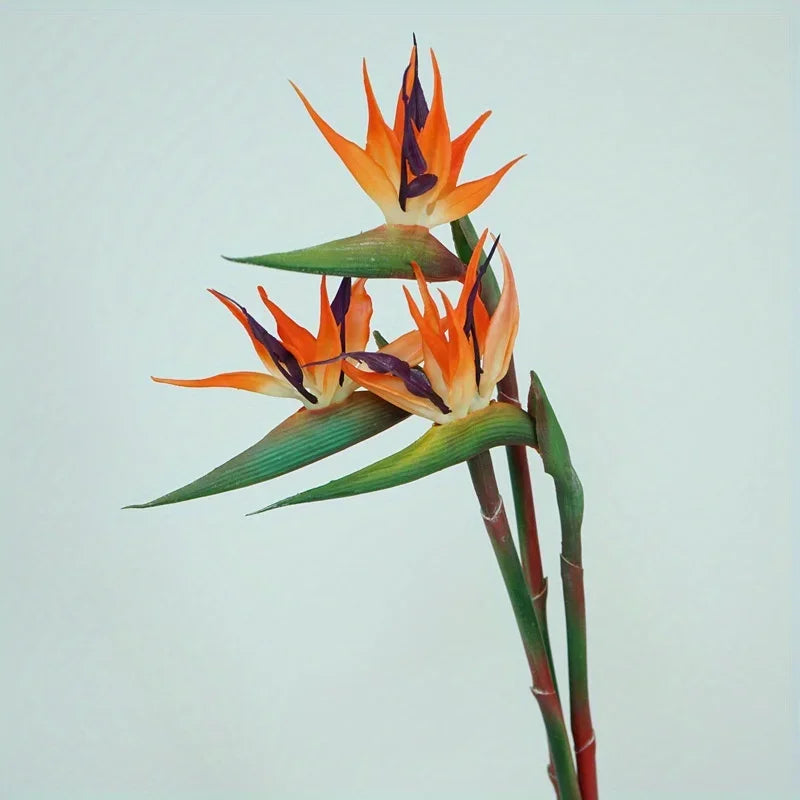 Artificial Bird Of Paradise Flowers 3 Pack For Home Party Decor