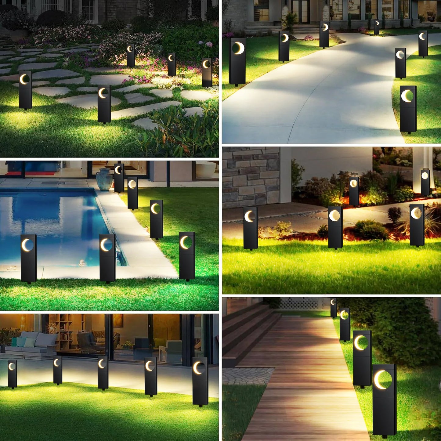 KPSTEK Solar Pathway Lights Outdoor Garden Patio LED Decor