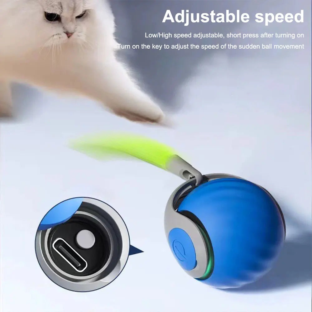Smart Interactive Automatic Moving Ball Toy For Pets Cat
