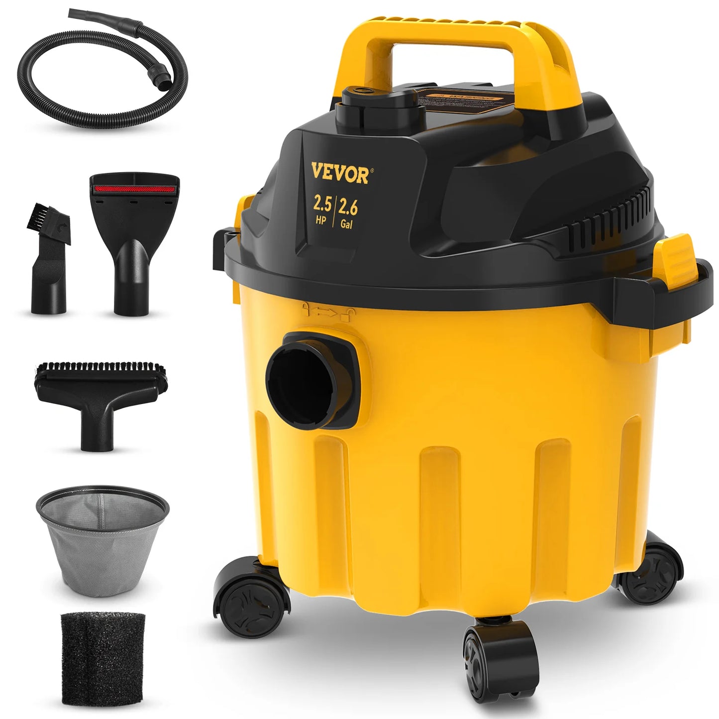 SucceBuy Wet Dry Vacuum 3 In 1 Portable Shop Vacuum With Blowing Function And Attachments