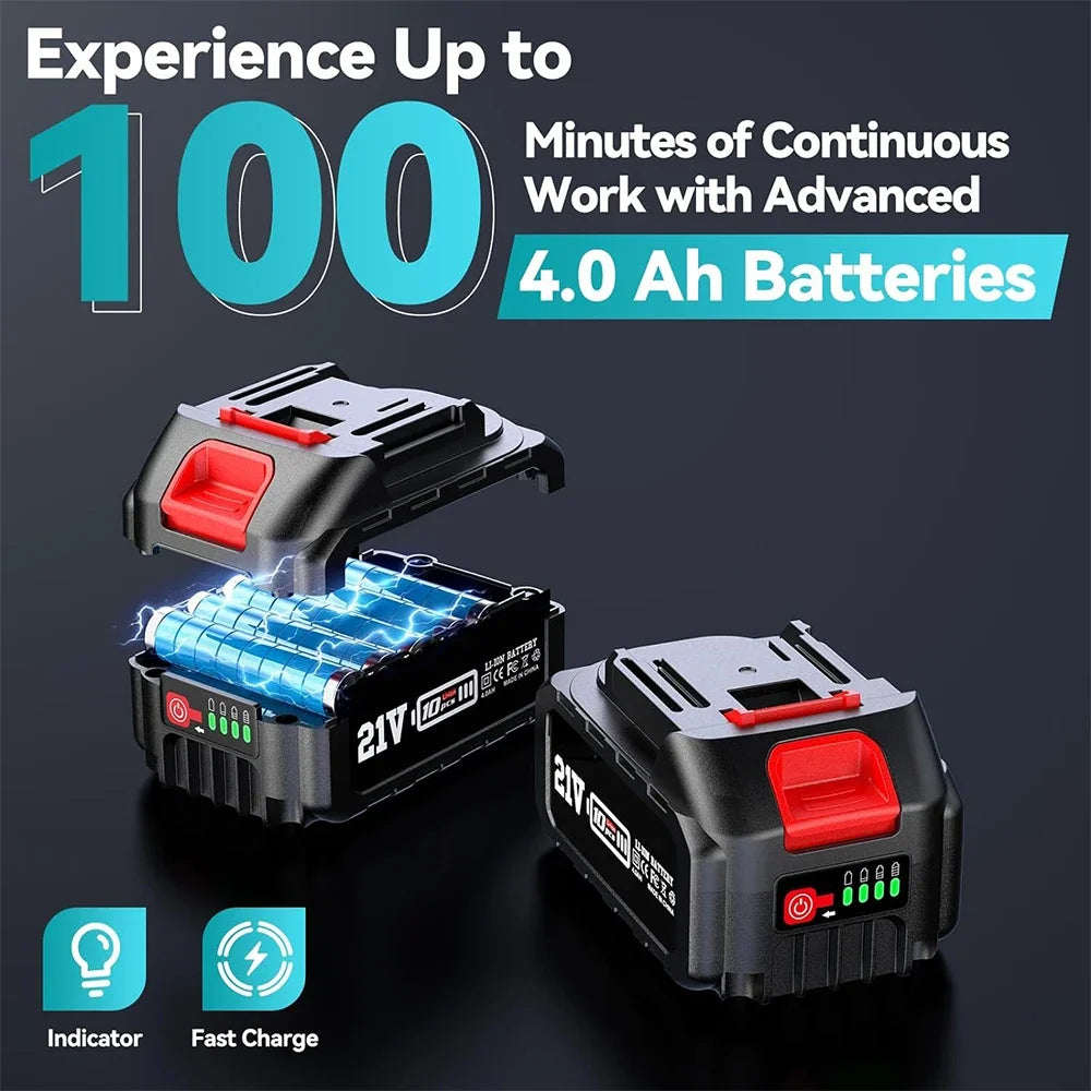 Seesii 2 In 1 Cordless Pole Saw Chainsaw Tree Trimming