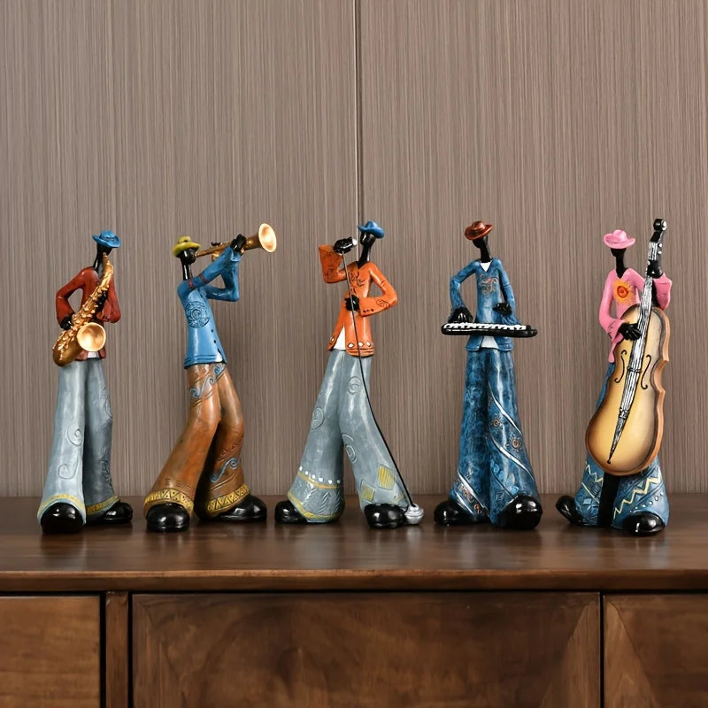 Creative Nordic Vintage Musical Instrument Resin Statue Display