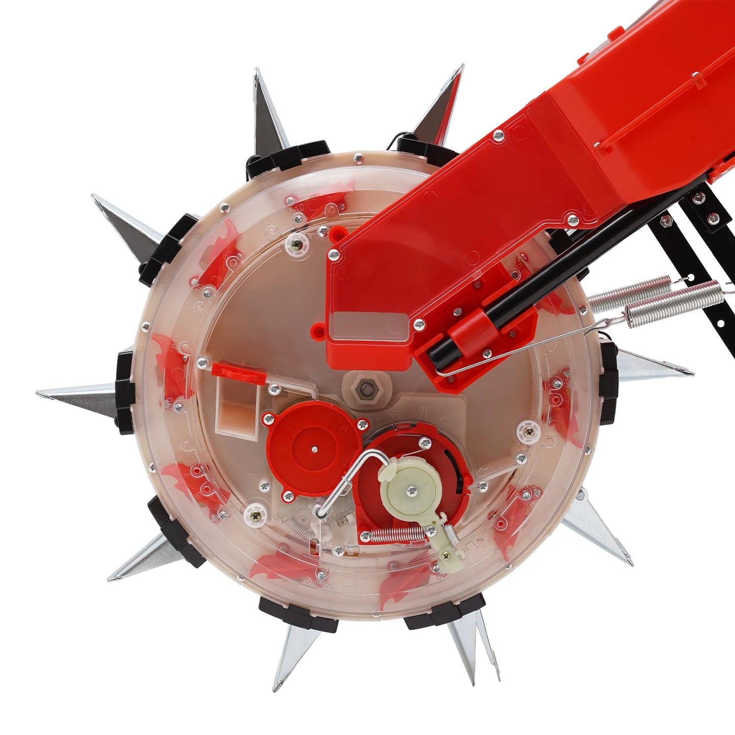 Manual Seeder With 10 Nozzles Hand Push Garden Planter for Precision Sowing