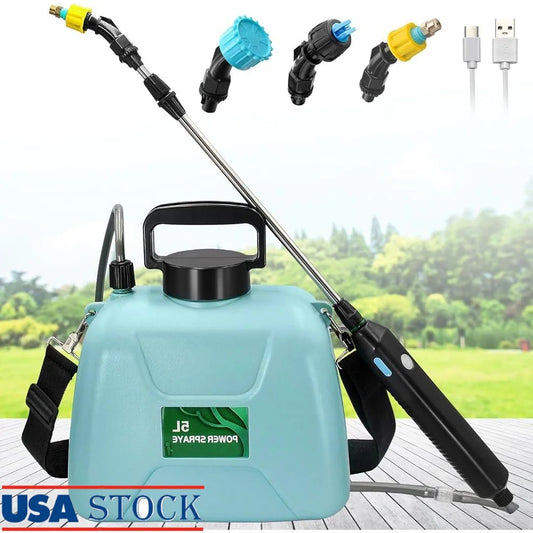 XMSJ Battery Powered Garden Sprayer USB Rechargeable