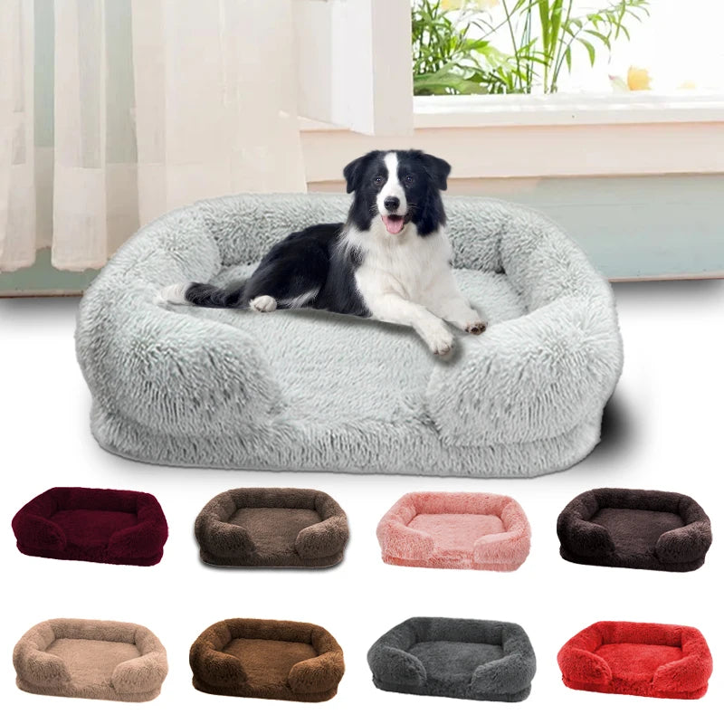 Orthopedic Thickened Dog Bed With Removable Plush Cover