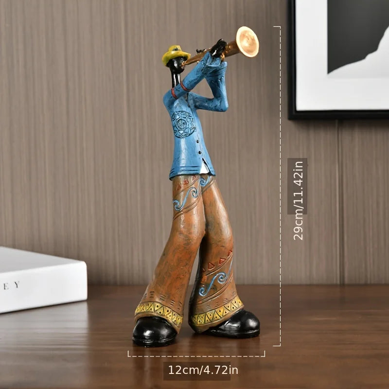 Creative Nordic Vintage Musical Instrument Resin Statue Display