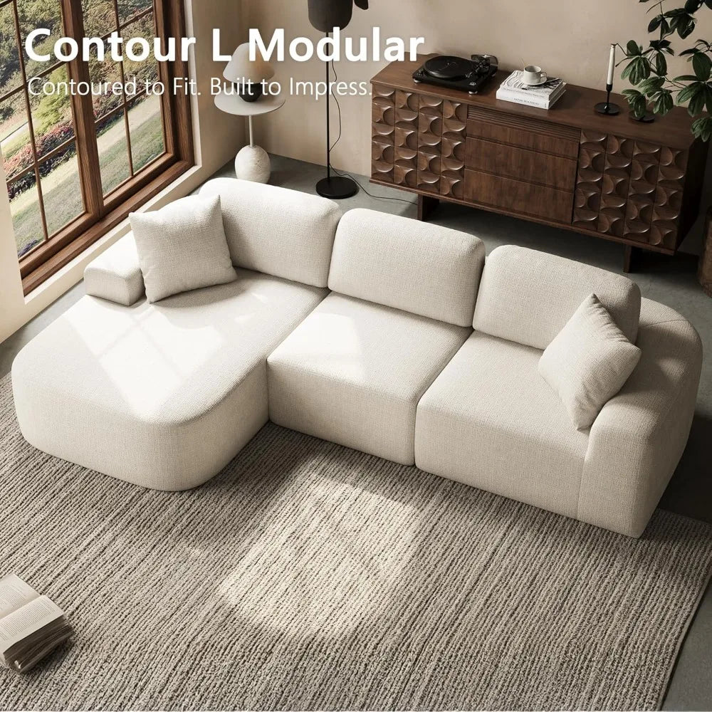 ZHUOTING Modular Sectional Sofa With Chaise Convertible L Shaped