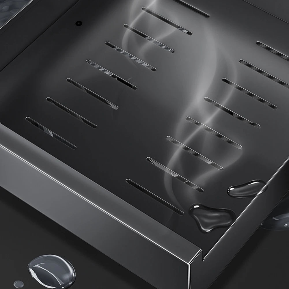 HiMISSH Pull Out Cabinet Organizer Carbon Steel Drawer System